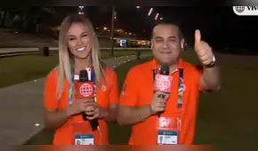 Angie Arizaga recibe crueles comentarios del público por cubrir la Copa América 2019