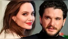 Angelina Jolie estaría coqueteando con Kit Harington en el set de “Eternals”