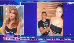 Magaly Medina ‘ampaya’ a jugadores de la ‘U’ antes de la Liga 1 [VIDEO]