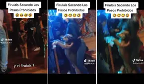 Perrito llega a una fiesta y sorprende al soltar los ‘pasos prohibidos’ con 2 mujeres