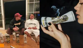 Myke Towers  se reúne con René Pérez y prueba la cerveza Residente