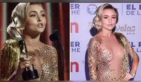 Angelique Boyer se puso el vestido al revés y mostró de más en los Premios TVyNovelas  [VIDEO]