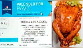 San Fernando: vales vencidos de pavo podrán ser canjeados a nivel nacional 
