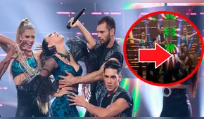 Stephanie Valenzuela sufre caída tras sensual presentación [VIDEO]