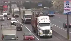 Empezó a regir el ‘Pico y placa’ para camiones de carga en un tramo de la Panamericana Sur