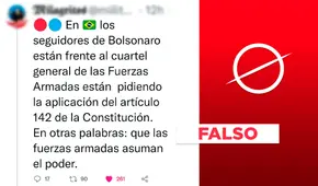 No, el artículo 142 de la Constitución de Brasil no autoriza la intervención militar