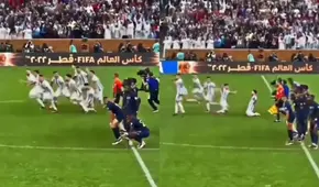 ¡Lo buscó con la mirada! Mbappé quedó paralizado ante Messi tras el gol de Montiel en los penales