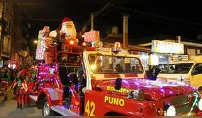 Puno: Los bomberos de la Compañía 24 tuvieron una peculiar forma de amenizar la Navidad 