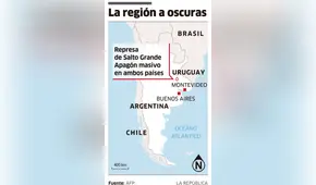La región a oscuras [INFOGRAFÍA]
