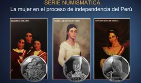 Las heroínas de la Independencia que aparecen en las nuevas monedas de S/ 1