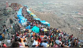 Fieles presentes en tradicional Vía Crucis en cerro San Cristóbal