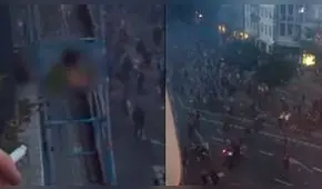 Grabación de pareja teniendo intimidad durante protesta de ‘chalecos amarillos’ es viral [VIDEO]