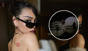 Danna Paola sufre incidente con arnés en uno de sus conciertos y suelta lisura