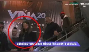Maroon 5 abandona rápidamente el anfiteatro de Viña 2020 tras controvertido show [VIDEO]