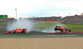 F1: el choque de Vettel a Verstappen que le costó el GP de Gran Bretaña [VIDEO]