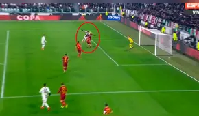 Juventus vs Roma: Mandžukić con un potente cabezazo anota el 1-0 [VIDEO]