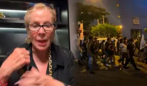 Laura Zapata presenció las protestas en Lima y lamentó la violencia en el país: “Es una tristeza”