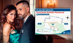 Mike Bahía y Greeicy en Lima: ¿cuál es el plan de desvío vehicular para show en Estadio Nacional?