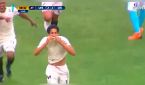 Universitario vs. Sporting Cristal: Axel Chávez puso en ventaja a cremas tras jugadón de Quintero [VIDEO]