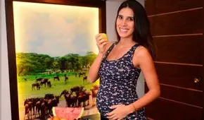 Vanessa Tello mostró la rutina de ejercicios que lleva a sus ocho meses de embarazo [VIDEO]