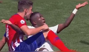¡Insólito! Vinicius Junior fue mordido por jugador del Atlético de Madrid B [VIDEO]