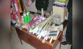 Arequipa: Incautan pirotécnicos ocultos en 12 cajas de panetones