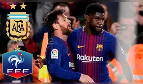 ¿Y la amistad? Umtiti le mandó un mensaje a Messi antes de enfrentarlo