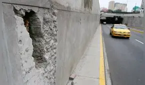 By Pass 28 de julio: Así lucen las grietas y el inmenso forado a un año de haber sido construido [FOTOS]