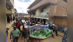 Pobladores de Ayabaca se movilizaron contra el proyecto Río Blanco