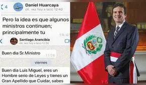 Santiago Arancibia y Daniel Huarcaya: las personas detrás de los mensajes a Miguel Incháustegui