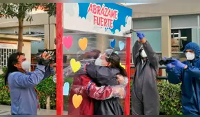 Obstetra del Hospital Maria Auxiliadora abrazó a su hija luego de 72 días sin verla 