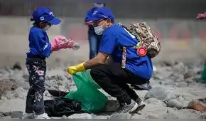 Recogen diez toneladas de basura en ribera del río Rímac