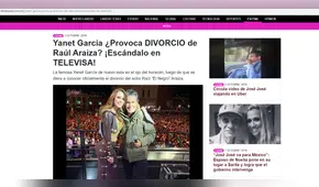 Acusan a Yanet García de ser la culpable en la separación de Raúl Araiza y Fernanda Rodríguez