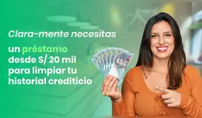 Clara-mente necesitas un préstamo con una tasa de 1.21% mensual