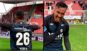 Renato Tapia estalla de felicidad y agita la hinchada del Willem II [VIDEO]