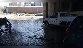 Vecinos reportan colapso de desagüe en una de las vías de ingreso a Arequipa [FOTOS]