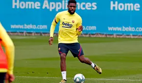 Samuel Umtiti es el primer lesionado del Barcelona tras regreso a los entrenamientos