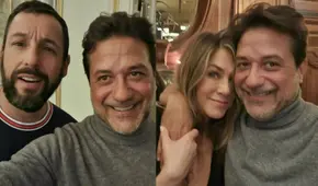 Enrique Arce, ‘Arturito’ en “La casa de papel” publicó una foto junto a Adam Sandler y Jennifer Aniston