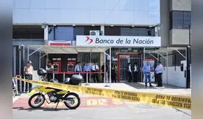 Encapuchados asaltaron banco en solo tres minutos