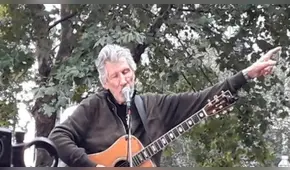 Pink Floyd: Roger Waters protesta cantando contra la extradición de Julian Assange