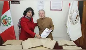 Documentos rescatados durante invasión chilena son donados al Archivo General de la Nación