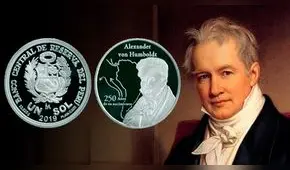 BCR: Alexander von Humboldt es el protagonista de la nueva moneda de 1 sol