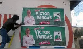 Candidato a la alcaldía retiró su propaganda política como cierre de campaña