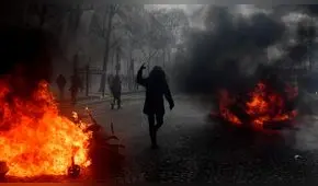 Francia: incendios en Campos Elíseos durante marcha de 'chalecos amarillos' [VIDEO]