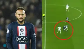¡Lleno de magia! Neymar le hizo ‘la de Ronaldinho’ a Thomasson en su regreso al PSG