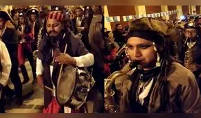 Facebook: Músicos de Puno sorprendieron con disfraz de piratas en Halloween [VIDEO]