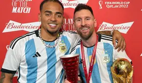 Ozuna festeja título de la selección argentina junto a Lionel Messi: “Felicidades al mejor del mundo”