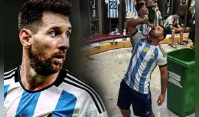 El enojo de Messi con el ‘Kun’ Agüero: ¿qué pasó durante las celebraciones del Mundial?