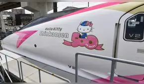 Hello Kitty: tren bala inspirado en el famoso personaje recorre Japón | VIDEO