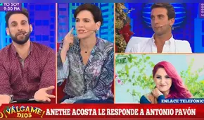 'Peluchín' pegó grito para callar a Aneth Acosta durante entrevista [VIDEO]